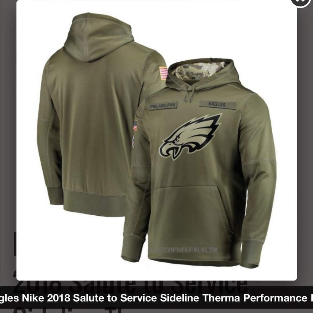 Nike NFL 2018 Eagles Salute to Service Hoodie